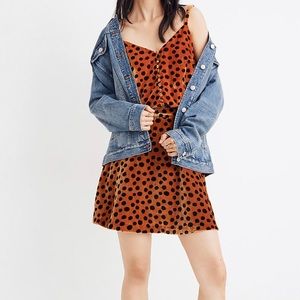 MADEWELL VELVET CIRCLE MINI SKIRT
